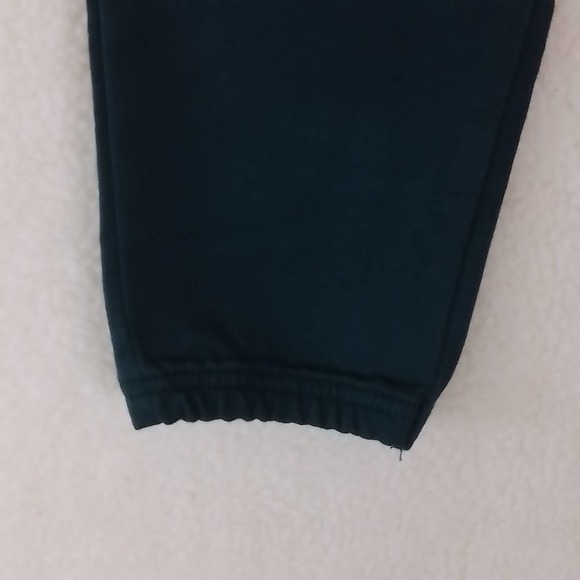 Carter's Kid Cotton Blend Joggers Boy's Size 4 in Dark Green w/ Terry Lining - Picture 7 of 10